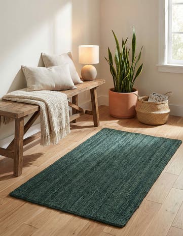 3' 1 x 5' 1 Handmade Braided Jute Rug