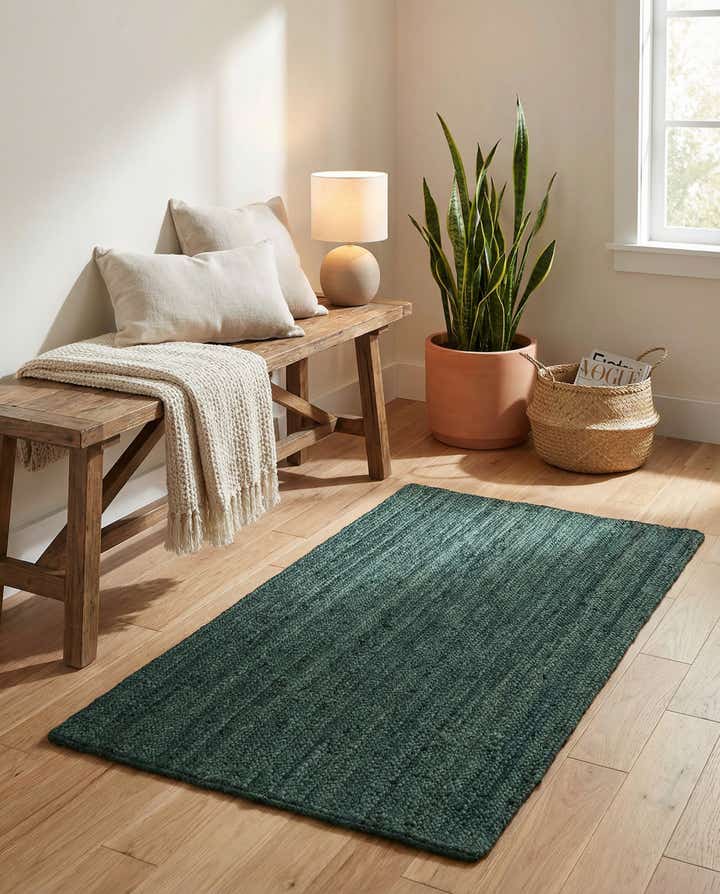 3' 1 x 5' 1 Handmade Braided Jute Rug