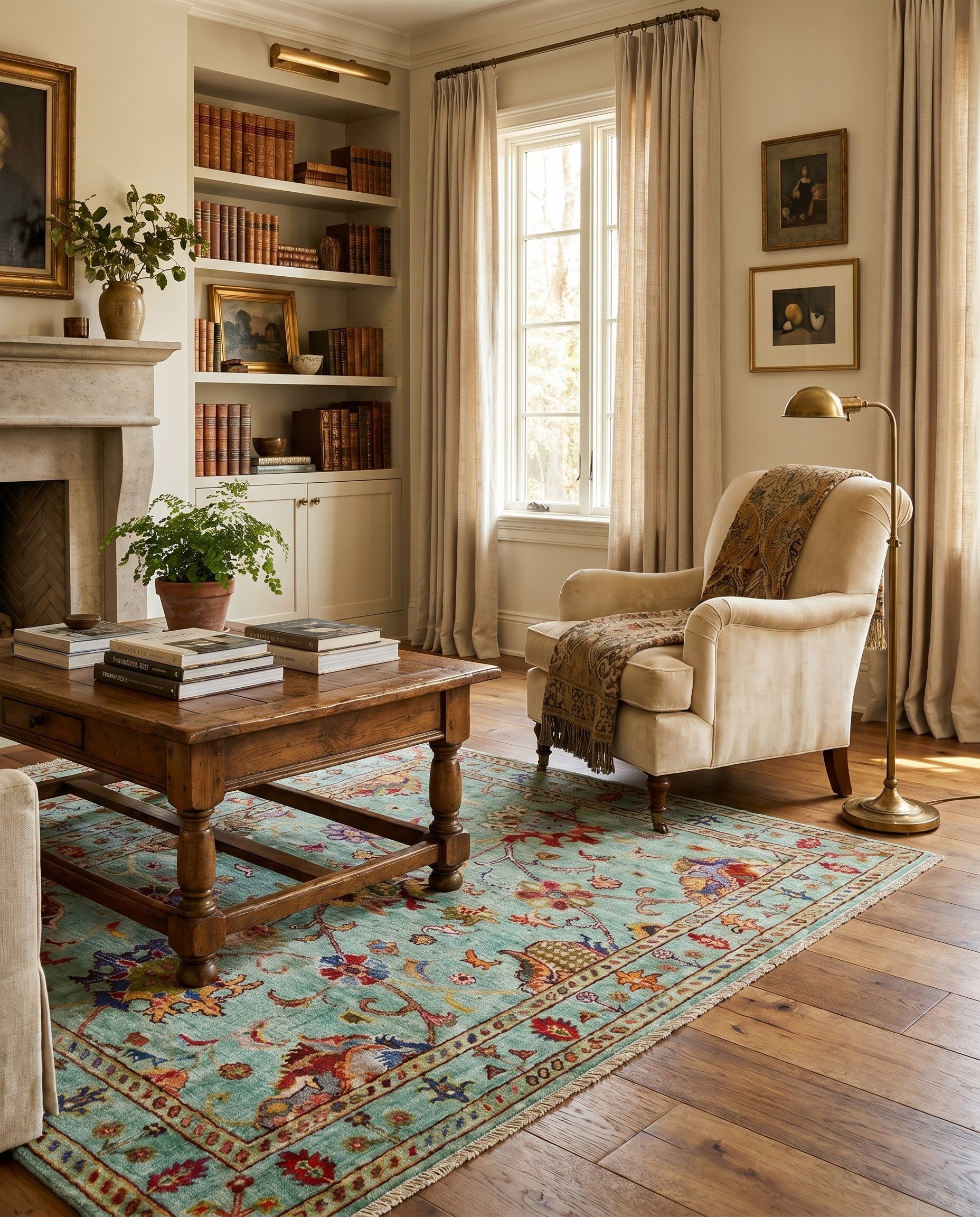 3' 4 x 5' Hand Knotted Ariana Ziegler Rug