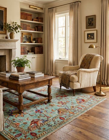 3' 4 x 5' Hand Knotted Ariana Ziegler Rug