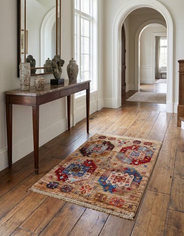 2' x 3' 3 Hand Knotted Ariana Ziegler Rug