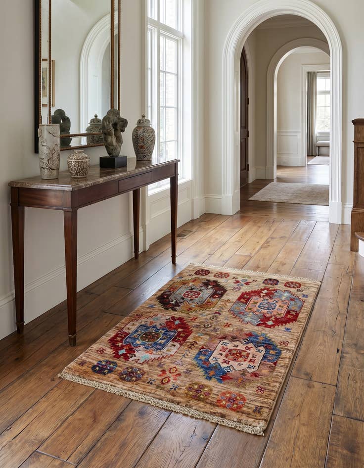 Detail image of 2' x 3' 3 Hand Knotted Ariana Ziegler Rug