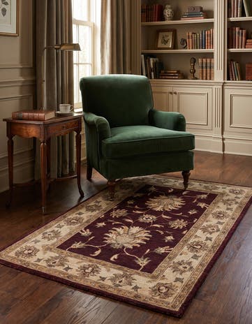 2' 8 x 4' 3 Hand Knotted Ziegler Rug