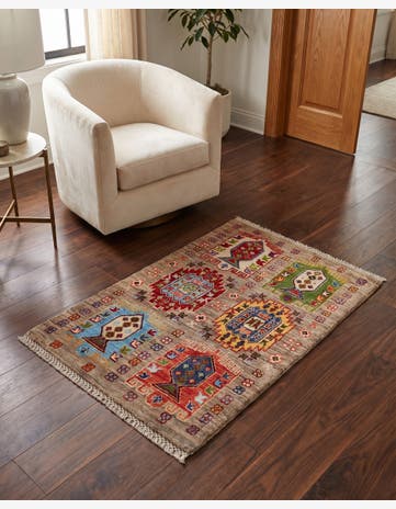 2' x 3' Hand Knotted Ariana Ziegler Rug