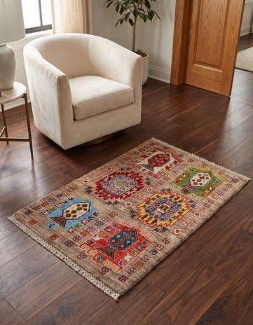 2' x 3' Hand Knotted Ariana Ziegler Rug