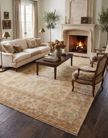 8' 1 x 9' 11 Hand Knotted Ziegler Rug