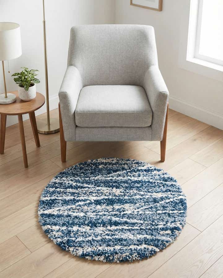 3' 3 x 3' 3 Serenity Shag Round Rug