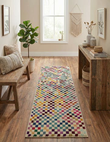 2' 2 x 6' 7 Washable Theia Runner Rug
