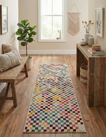 2' 2 x 6' 7 Washable Theia Runner Rug