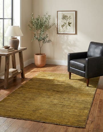 3' 11 x 5' 9 Hand Knotted Modern Ziegler Oriental Rug