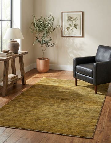 3' 11 x 5' 9 Hand Knotted Modern Ziegler Oriental Rug
