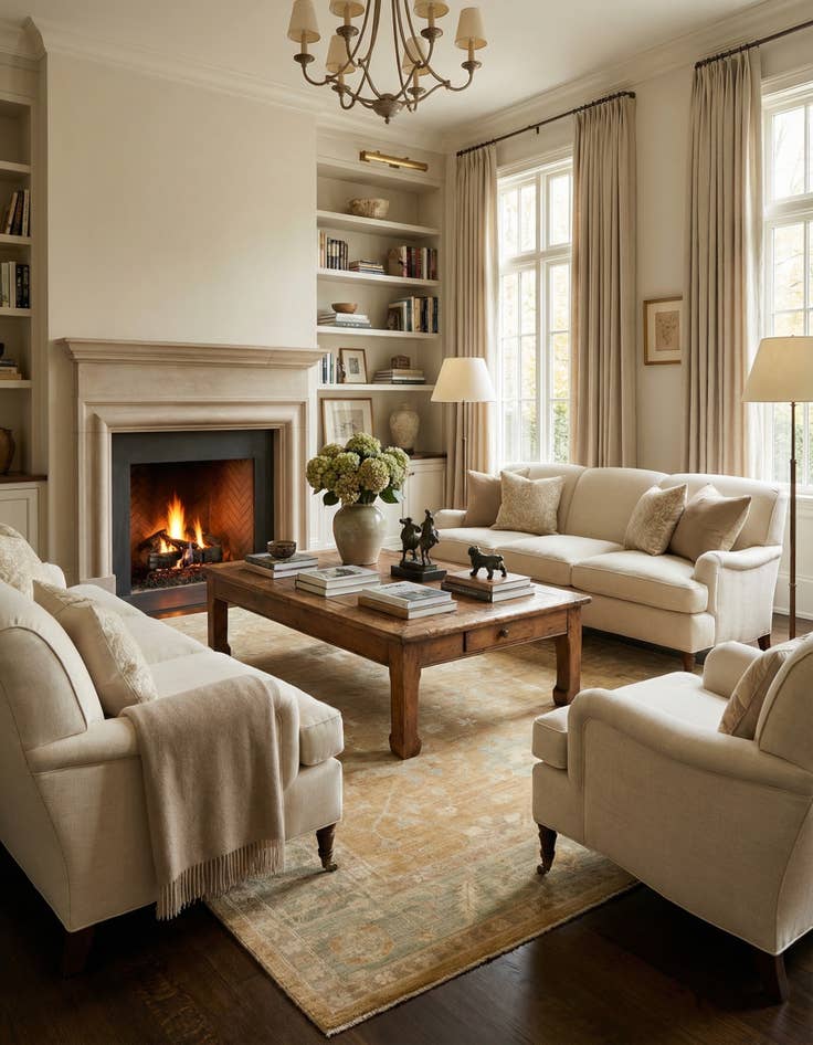 Detail image of 8' 8 x 11' 8 Hand Knotted Oushak Wool Rug