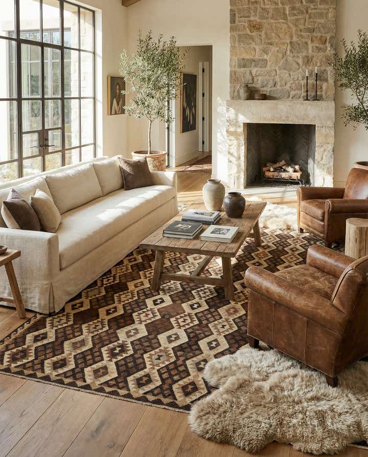 10' 3 x 15' 10 Hand Woven Kilim Modern Wool Rug