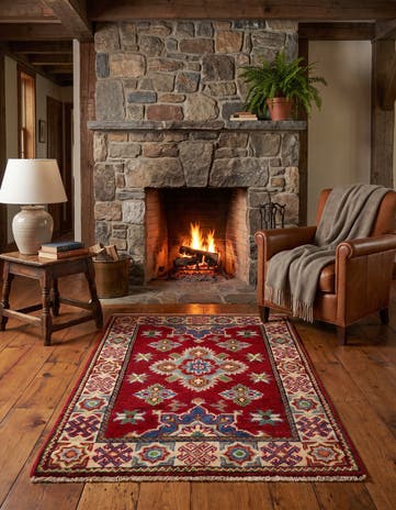 2' 1 x 3' 2 Hand Knotted Kazak Rug