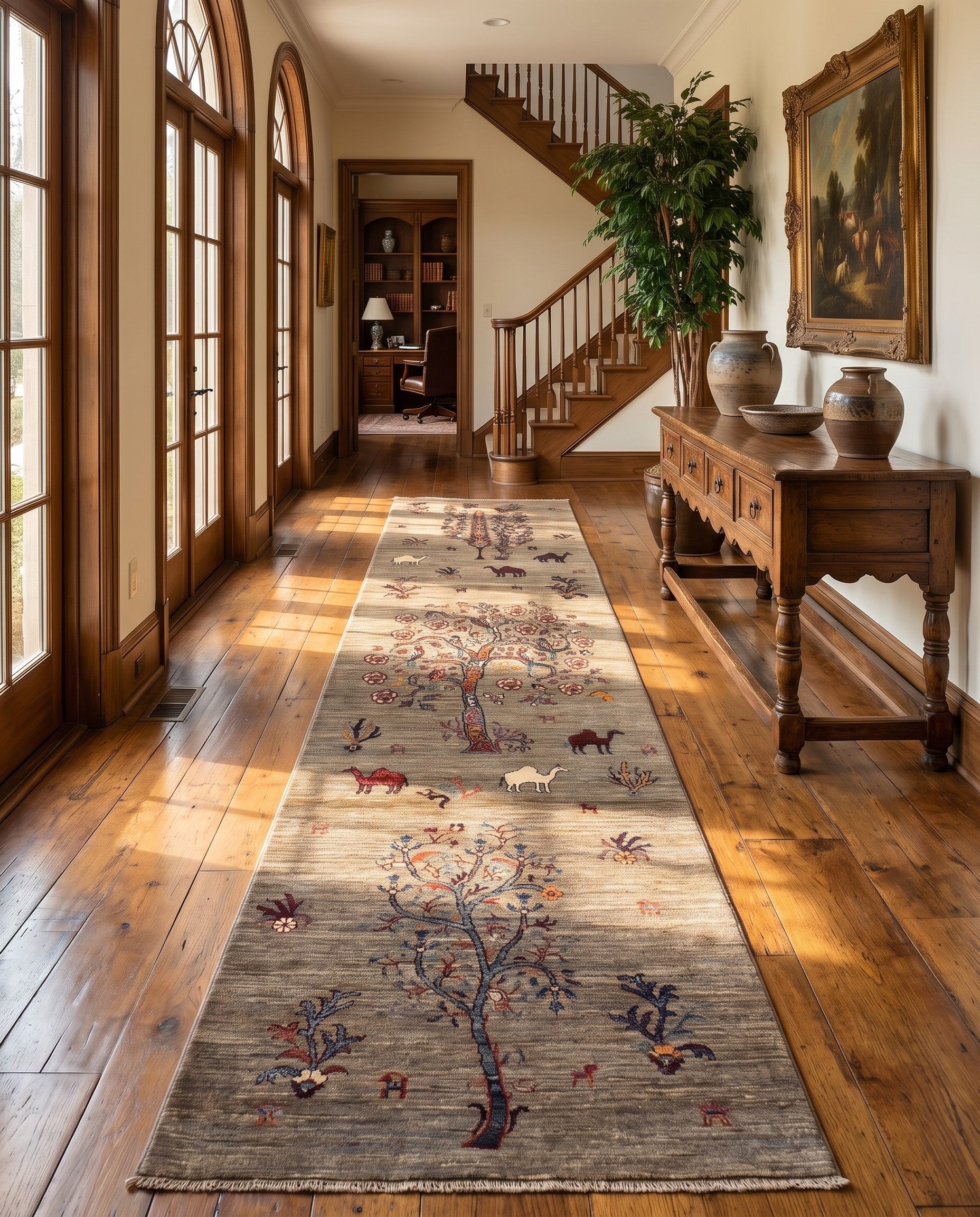 2' 8 x 10' 10 Hand Knotted Ariana Ziegler Runner Rug