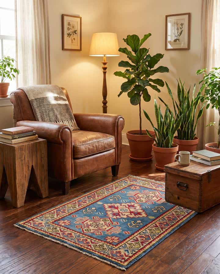 2' x 3' Hand Knotted Kazak Rug