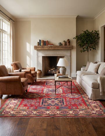 5' x 6' 9 Hand Knotted Kazak Rug
