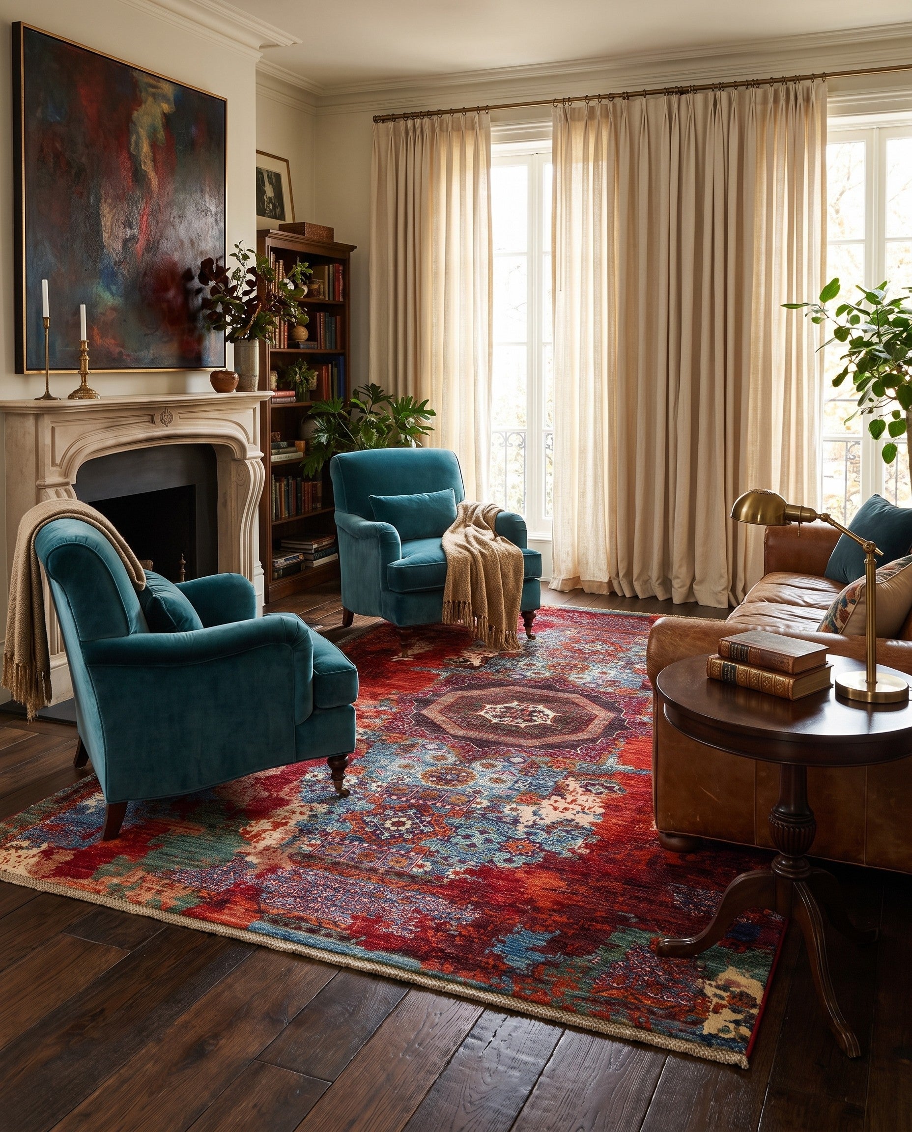5' 10 x 8' 2 Hand Knotted Mamluk Ziegler Rug