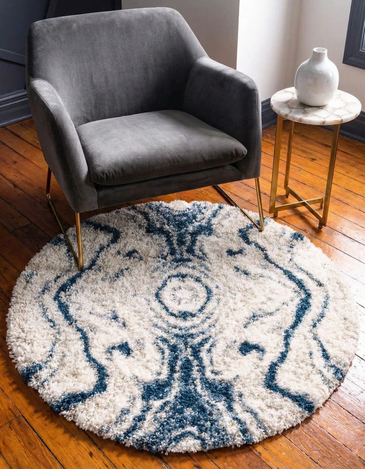 3' 3 x 3' 3 Athena Shag Round Rug