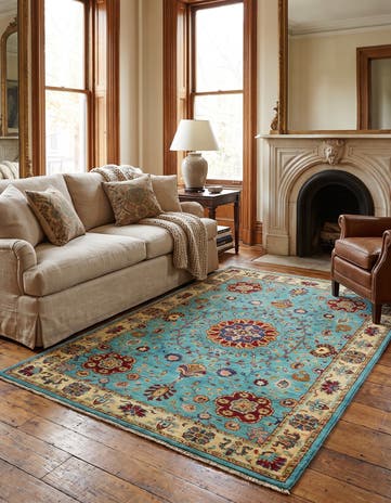 4' 1 x 6' 2 Hand Knotted Ariana Ziegler Rug