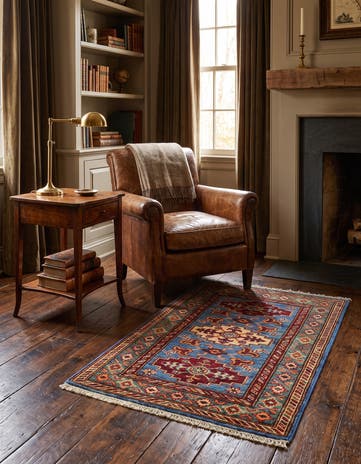 2' x 3' 1 Hand Knotted Kazak Rug