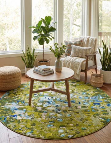 6' x 6' Washable Sevilla Round Rug