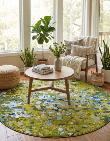 6' x 6' Washable Sevilla Round Rug