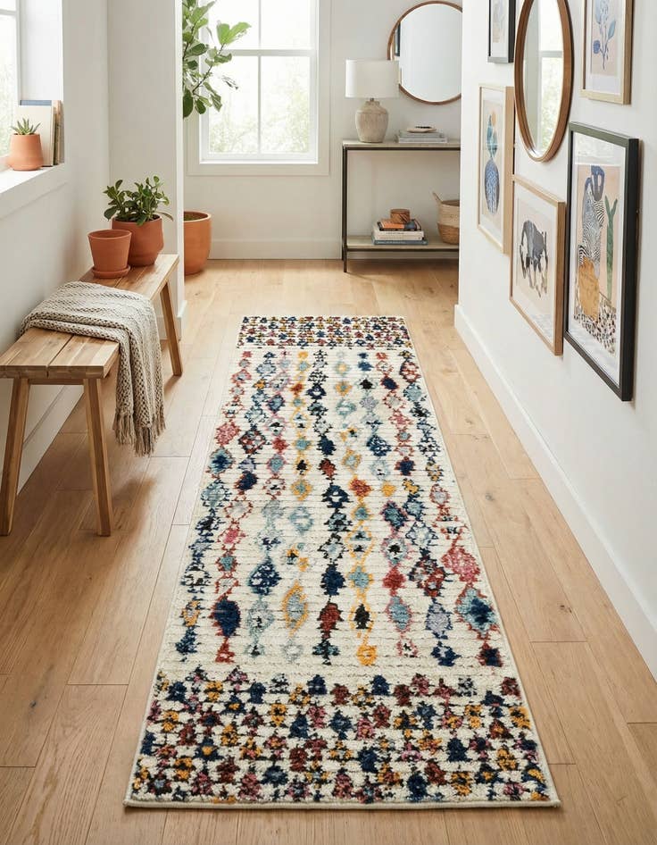 Detail image of 2' 2 x 6' Morocco Runner Rug