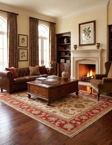 5' x 6' 10 Hand Knotted Ziegler Rug