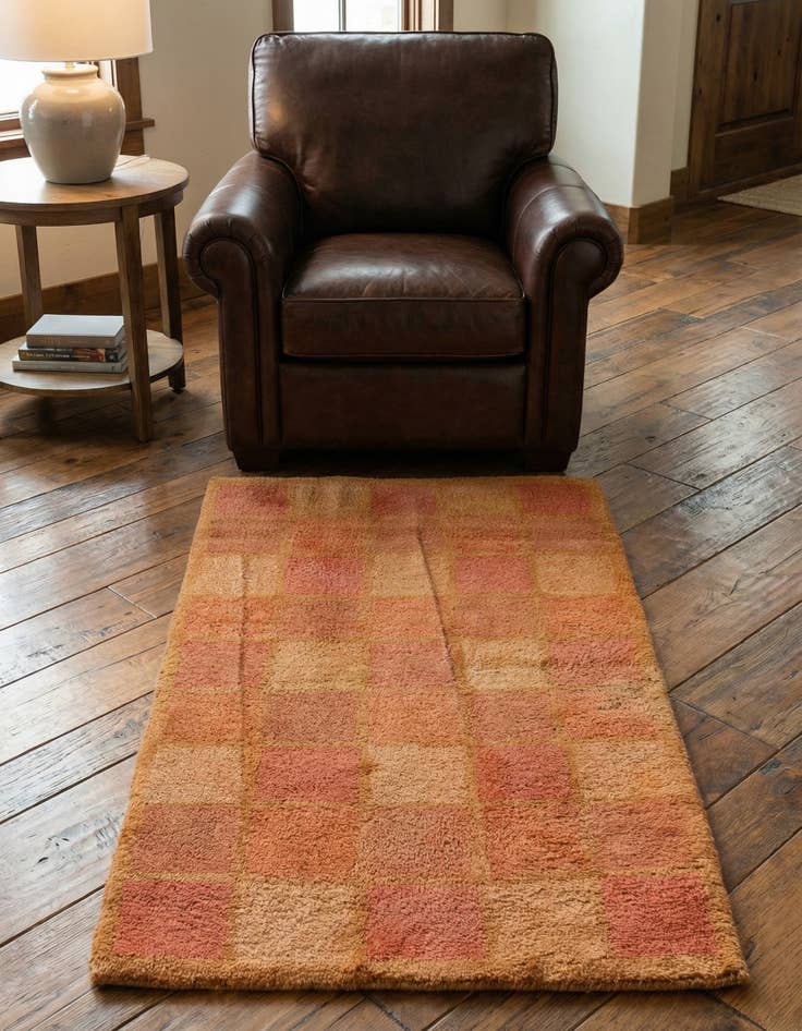 Detail image of 2' 5 x 4' 7 Hand Knotted Kashkuli Gabbeh Wool Rug