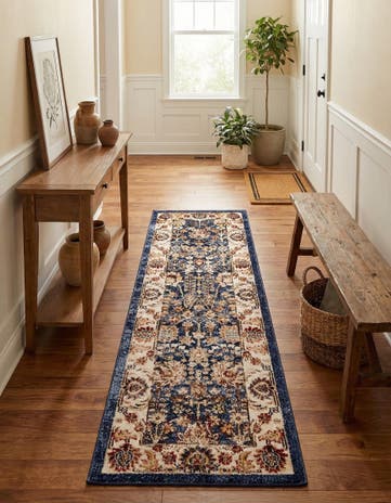 Light Blue Arcadia Runner Rug