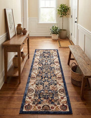 Light Blue Arcadia Runner Rug