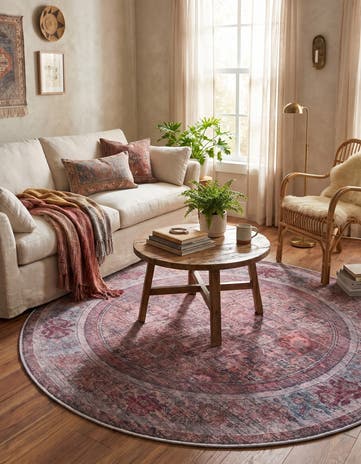 185cm x 185cm Nostalgia Tapis Rond