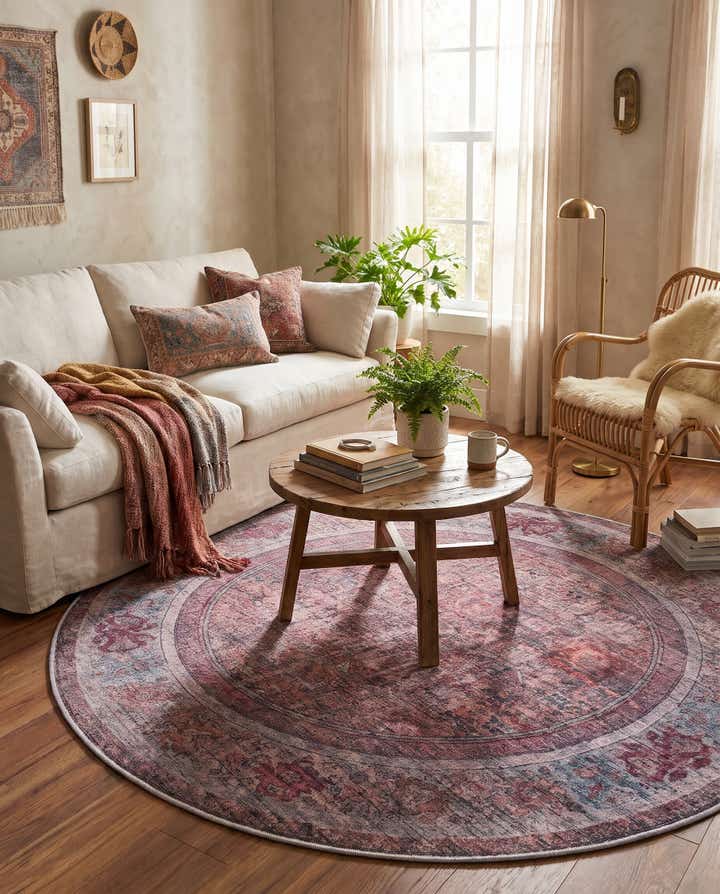 185cm x 185cm Nostalgia Tapis Rond
