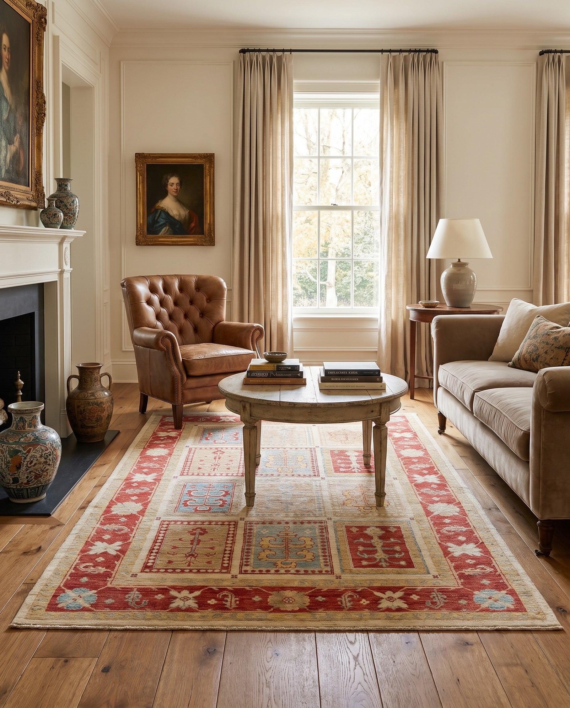 5' x 6' 10 Hand Knotted Ziegler Rug
