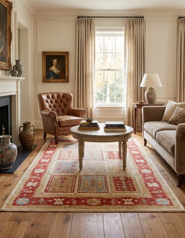 5' x 6' 10 Hand Knotted Ziegler Rug