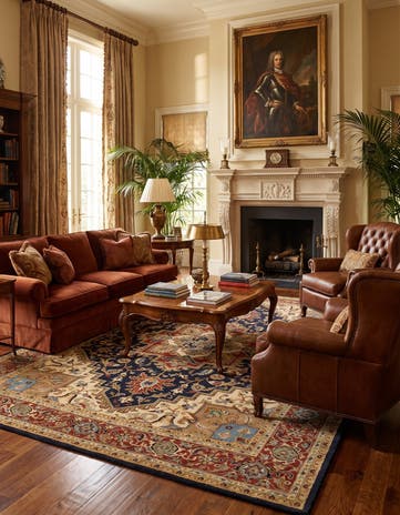 10' 1 x 13' 10 Hand Knotted Ziegler Rug