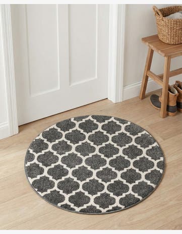 3' x 3' Lattice Round Rug