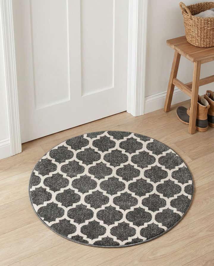 3' x 3' Lattice Round Rug