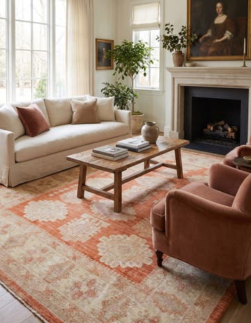 6' 10 x 8' 11 Hand Knotted Ziegler Rug
