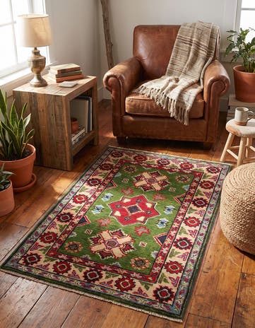 2' x 3' Hand Knotted Kazak Rug