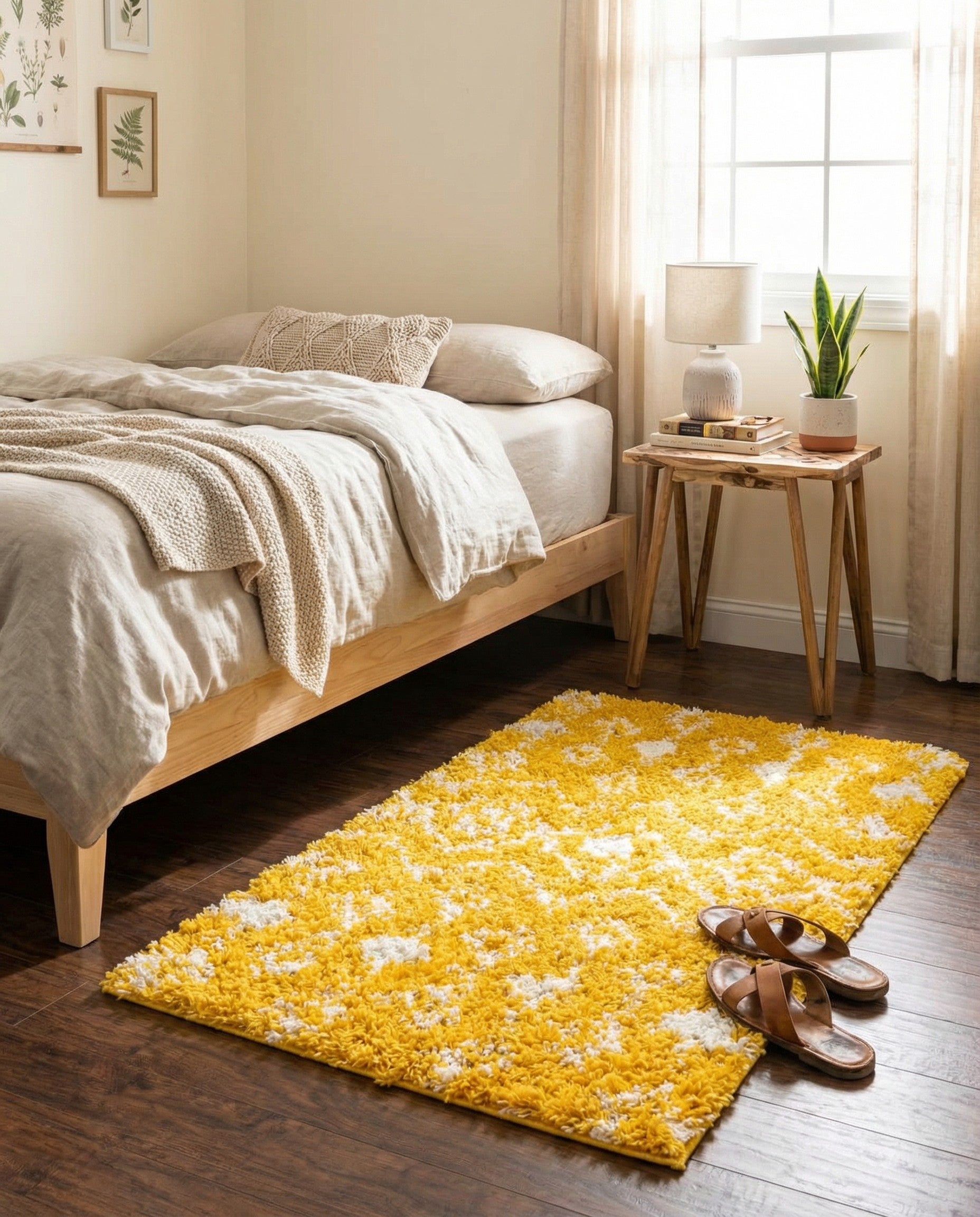 Primary image 2' x 3' Moroccan Trellis Shag Rug