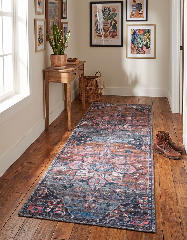 2' x 5' Washable Nostalgia Runner Rug