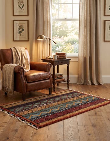 1' 7 x 3' 2 Hand Knotted Ariana Ziegler Rug