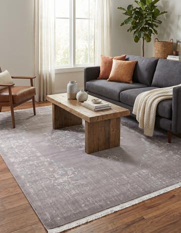 Light Gray Modern Classical Rug