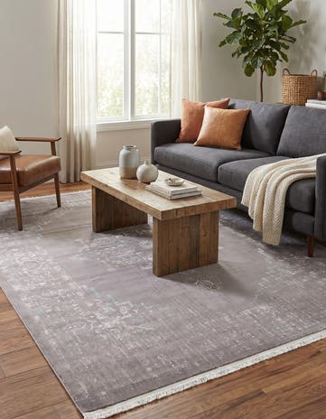Light Gray Modern Classical Rug