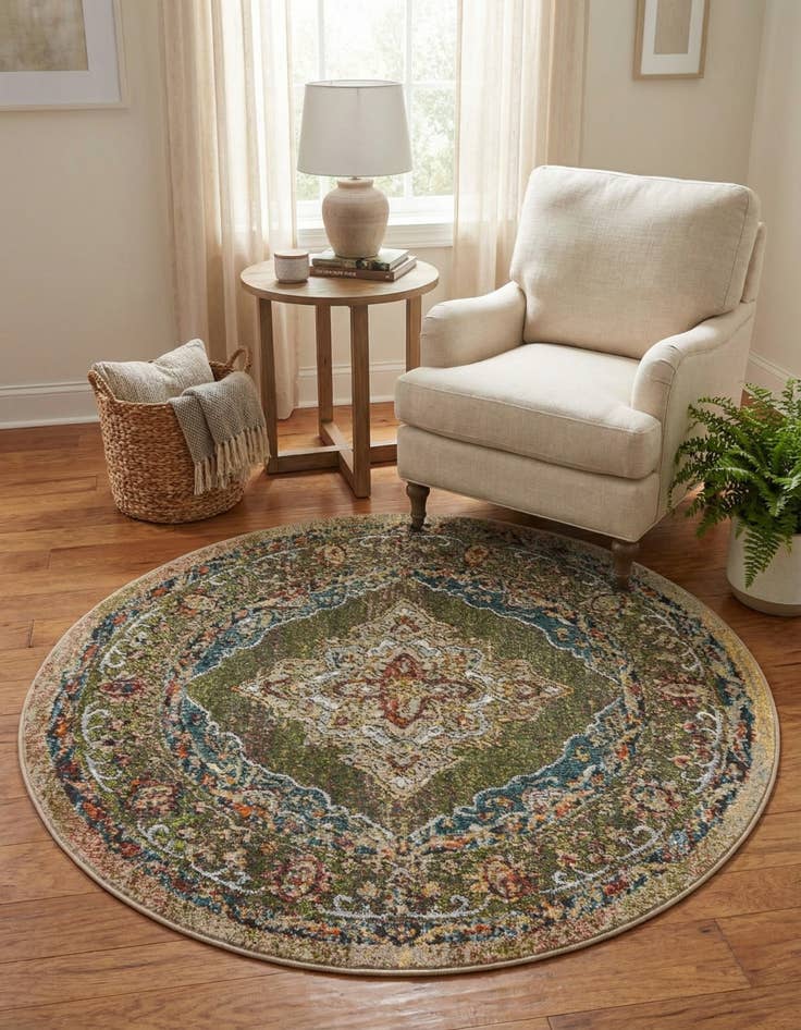 Detail image of 4' x 4' Isabella Round Rug