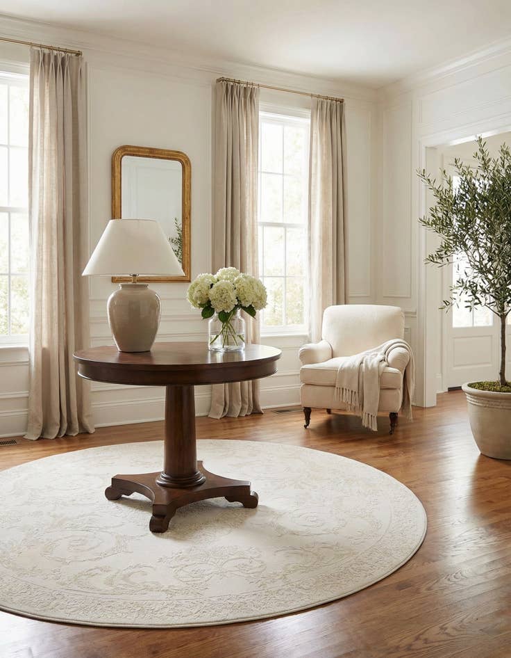 Detail image of 7' 10 x 7' 10 Finsbury Round Rug