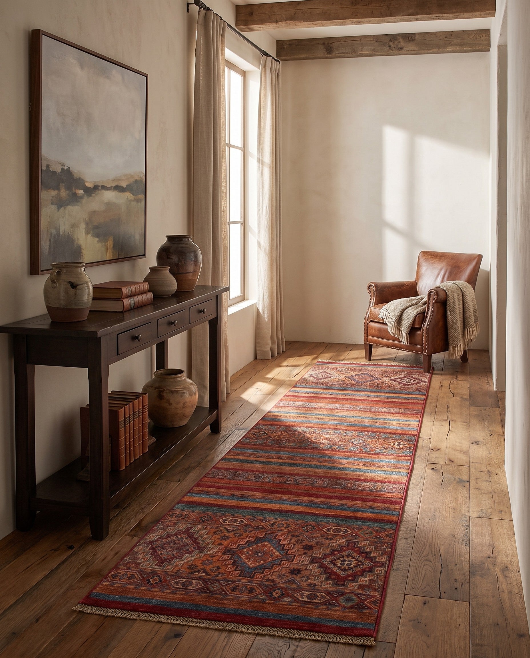 2' 6 x 8' 6 Hand Knotted Kazak Runner Rug