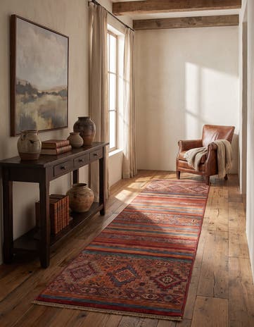 2' 6 x 8' 6 Hand Knotted Kazak Runner Rug